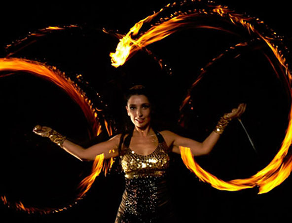 Sydney Solo Fire Twirling Show